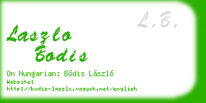 laszlo bodis business card